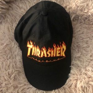 Trasher Flames Black Hat